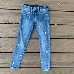 Girl’s Daisy Denim Skinny Jeans 🌸